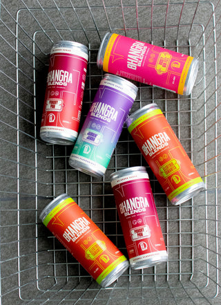 Unique, colourful south asian inspired drinks in a shopping basket, inclusive for everyone